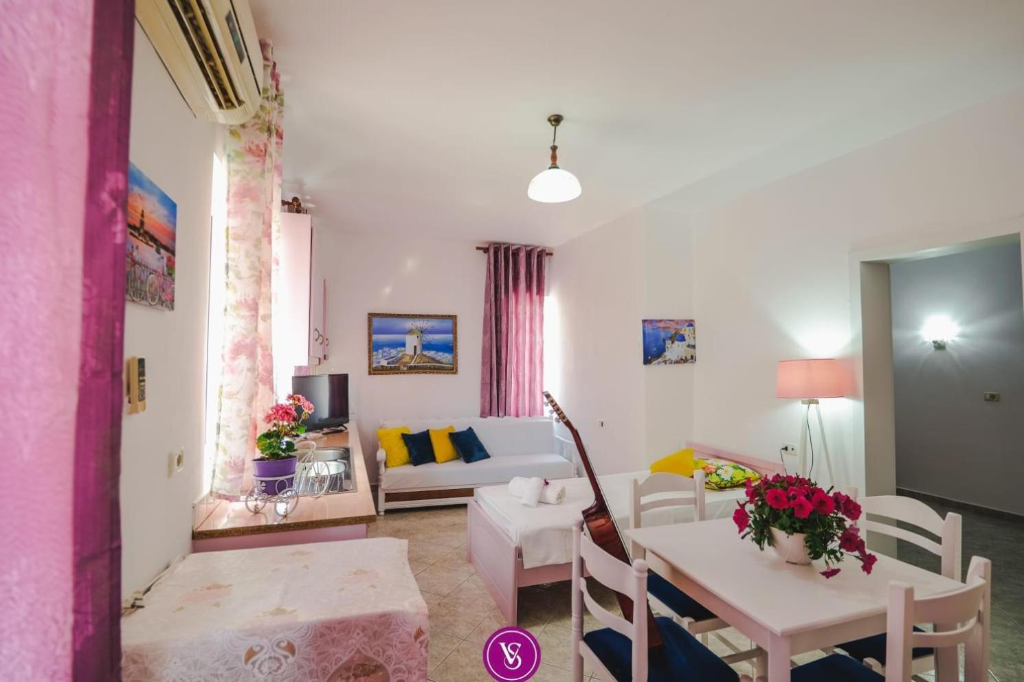 Vila Stupende Apartman Saranda Szoba fotó